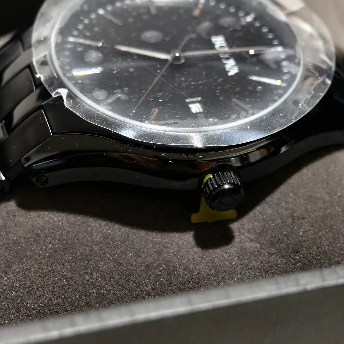 Reloj Bulova 98b289 Para Caballero 41mm Color Negro