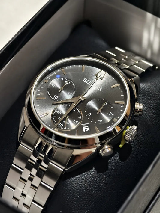 Reloj Bulova 96b372 41mm Cristal Zafiro Alta Frecuencia (Reacondicionado)