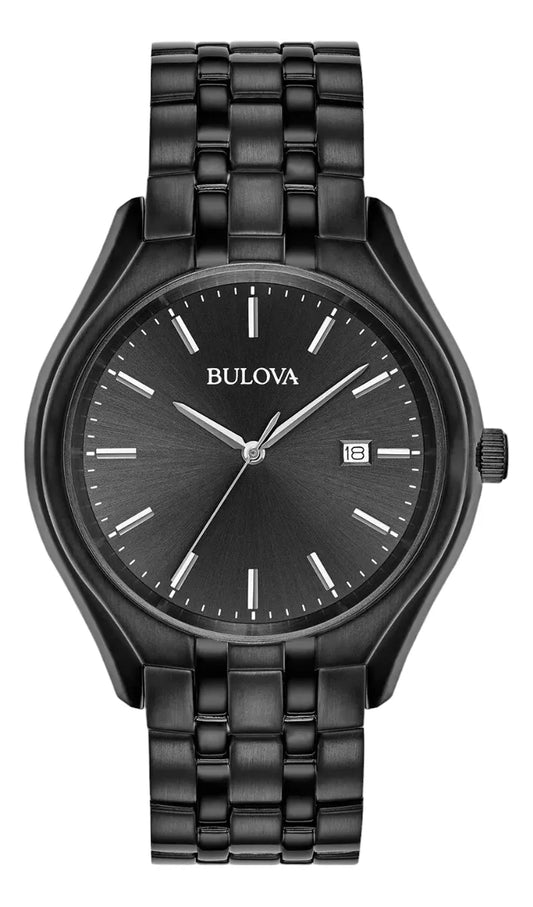 Reloj Bulova 98b289 Para Caballero 41mm Color Negro