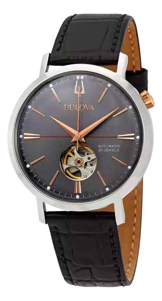 Reloj Bulova Classic 98a187 Automático Para Caballero (Reacondicionado)